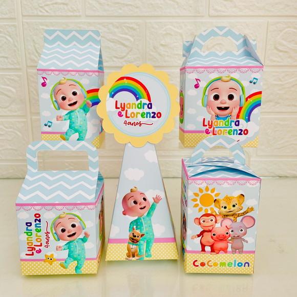 30 Caixas Cocomelon - Pegue e Monte