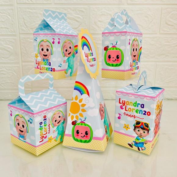 30 Caixas Cocomelon - Pegue e Monte