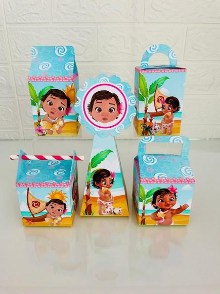 30 Caixas Moana Baby - Pegue e Monte
