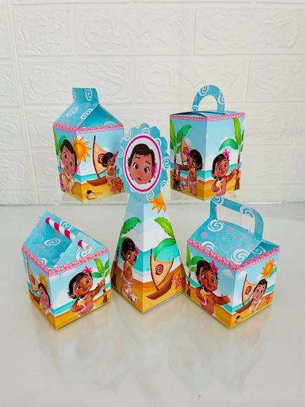 30 Caixas Moana Baby - Pegue e Monte