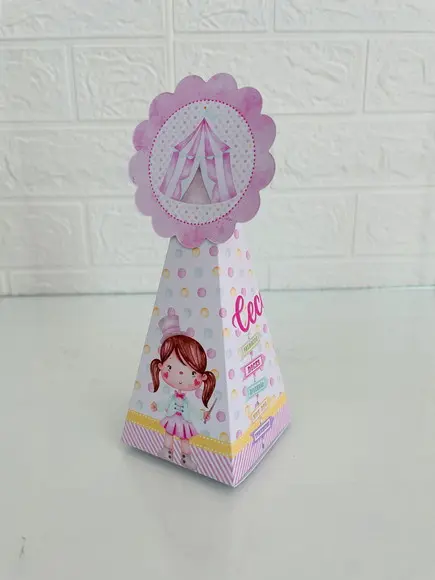 20 Caixas Circo Rosa - Pegue e Monte