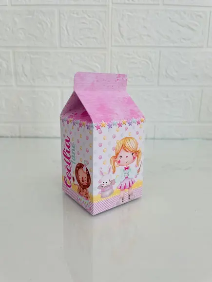 20 Caixas Circo Rosa - Pegue e Monte