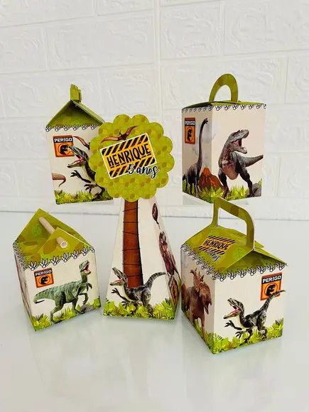20 Caixas Dinossauro - Pegue e Monte