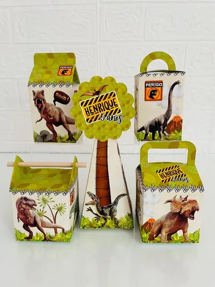 20 Caixas Dinossauro - Pegue e Monte