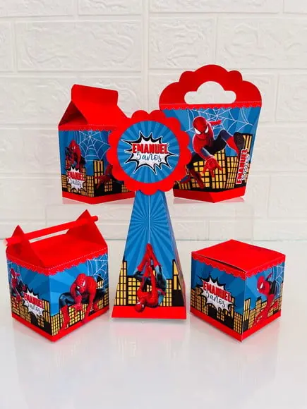 20 Caixas Homem Aranha - Pegue e Monte
