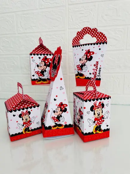 20 Caixas Minnie - Pegue e Monte