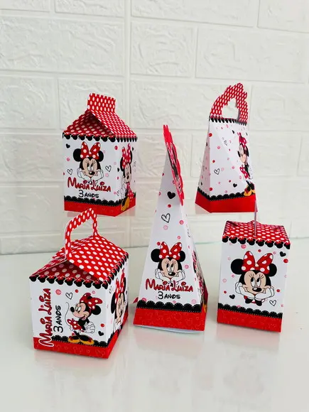 20 Caixas Minnie - Pegue e Monte