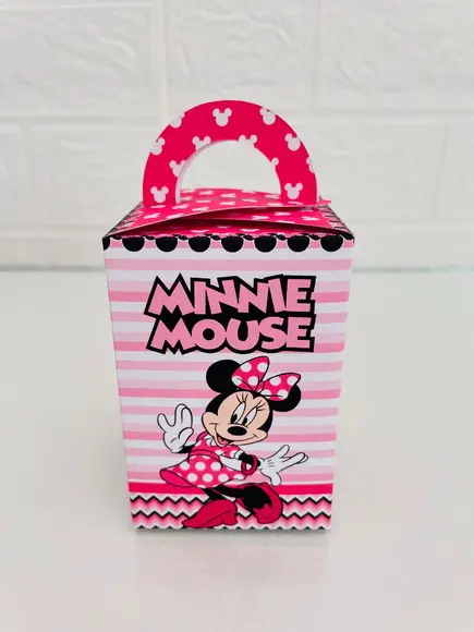 20 Caixas Minnie Rosa - Pegue e Monte