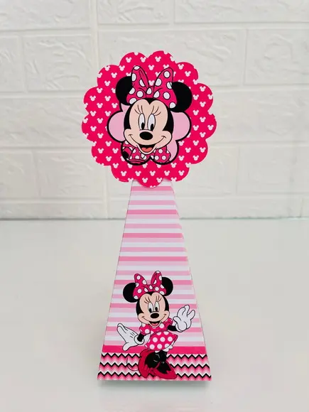 20 Caixas Minnie Rosa - Pegue e Monte