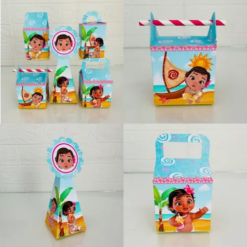 20 Caixas Moana Baby- Pegue e Monte