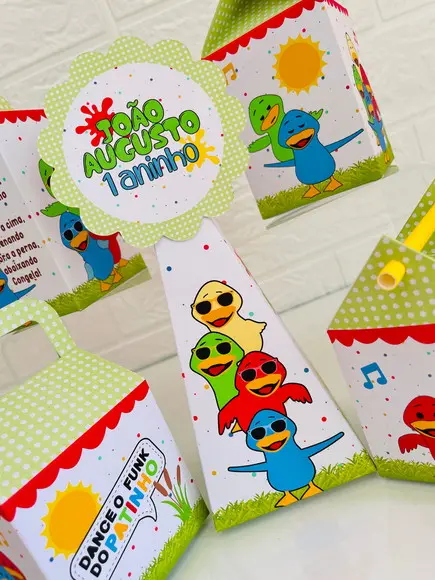 20 Caixas Patinho Colorido - Pegue e Monte