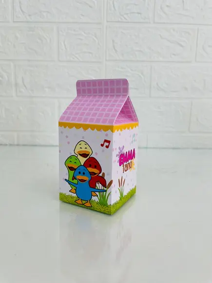 20 Caixas Patinho Colorido Menina - Pegue e Monte