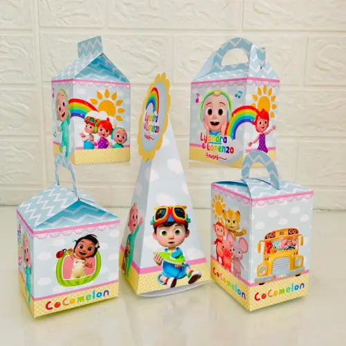 30 Caixas Cocomelon - Pegue e Monte