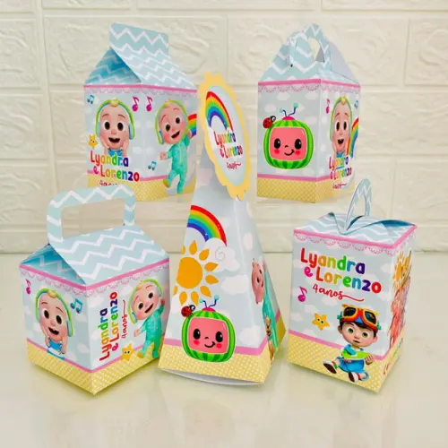 30 Caixas Cocomelon - Pegue e Monte