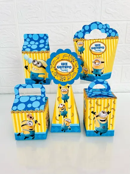 30 Caixas Minions - Pegue e Monte