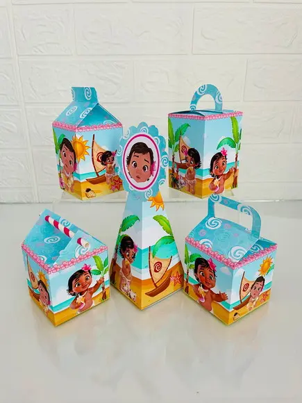 30 Caixas Moana Baby - Pegue e Monte
