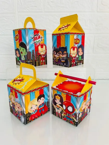 Kit 20 Caixas Herois e Heroinas - Pegue e Monte