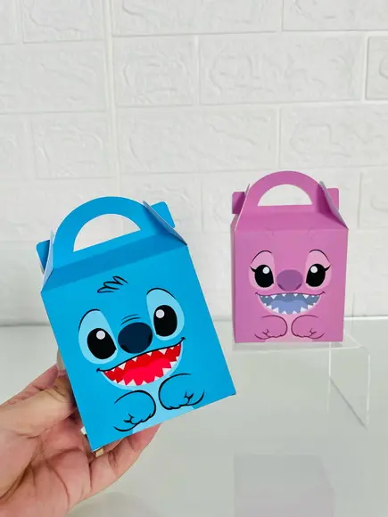 Maletinhas Stitch e Angel- Pegue e Monte