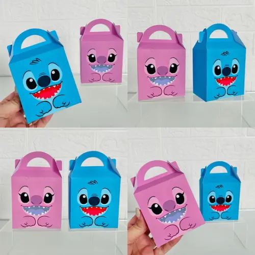 Maletinhas Stitch e Angel- Pegue e Monte