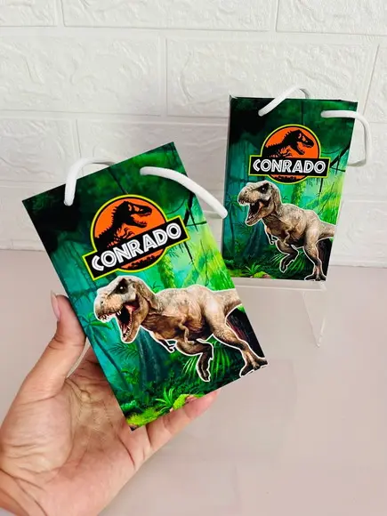 Sacolinha Dinossauro - Pegue e Monte