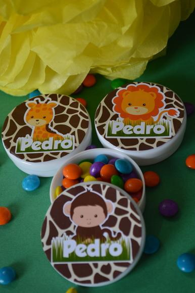 10 Latinhas Safari Personalizada