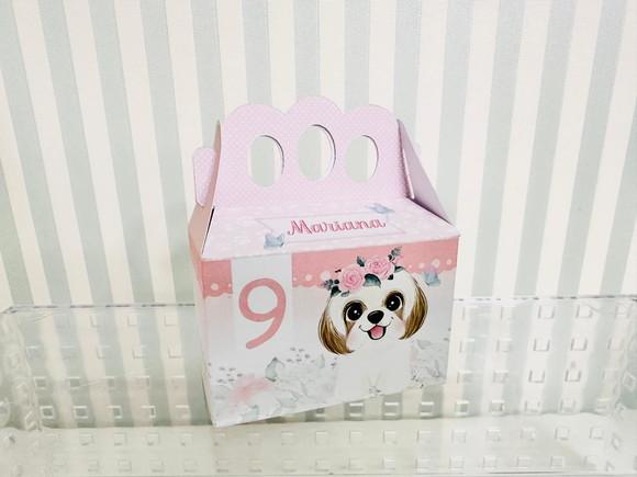 20 Personalizados Cachorrinhos Rosa