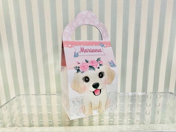 20 Personalizados Cachorrinhos Rosa