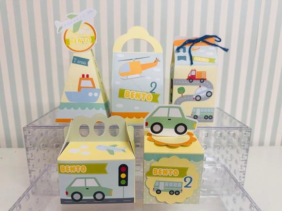20 Personalizados Tema Meios de Transportes