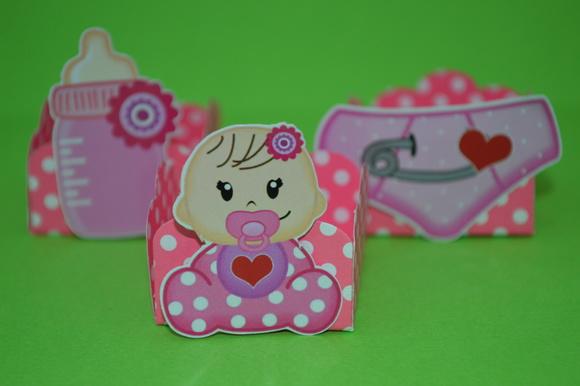 50 Forminhas Chá de Bebê Rosa