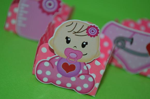 50 Forminhas Chá de Bebê Rosa