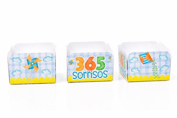50 Forminhas Tema 365 Sorridos - Envio Rápido