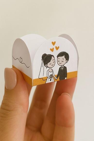50 Forminhas Tema Casamento - Pronto Entrega