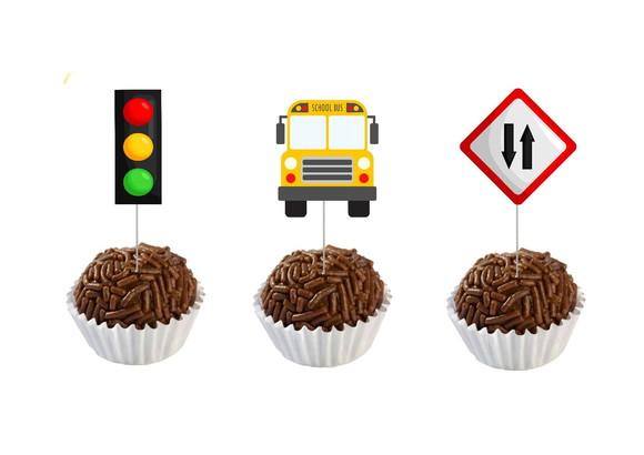 50 Toppers para Docinhos Tema Fusca