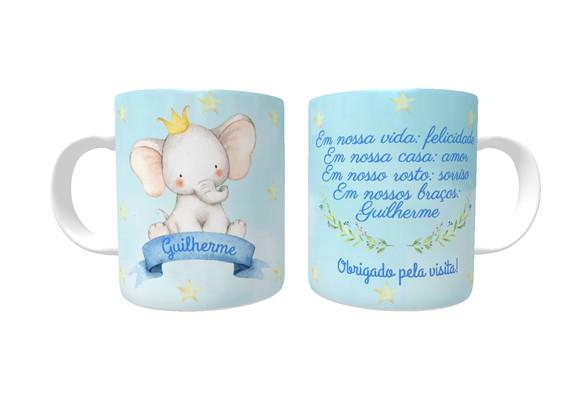 Caneca de Porcelana Elefantinho