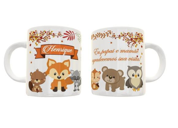 Caneca lembrança de nascimento