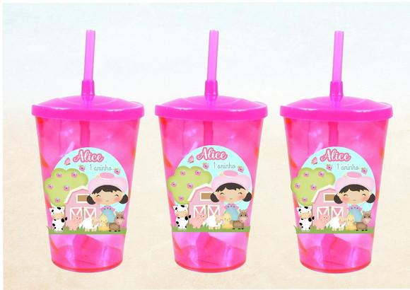 Copo Twister Fazendinha 400ml