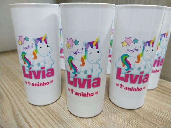 Copos Long Drinks Unicornio