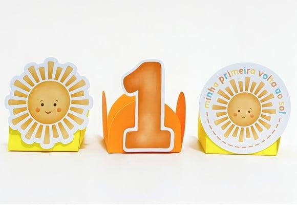 Forminhas Toppers Primeira Volta ao Sol Pronto Entrega