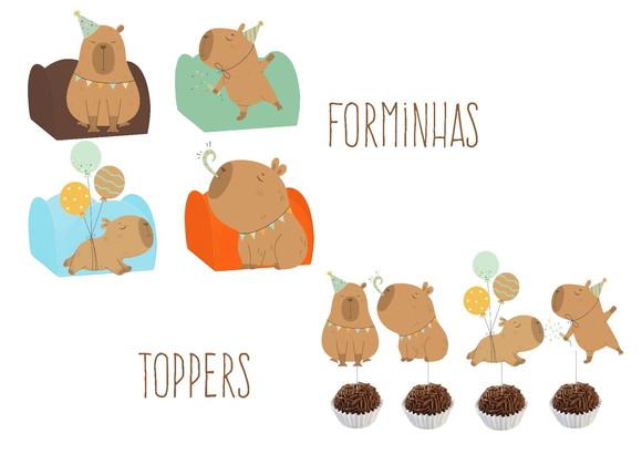 Kit Festa - Tema Capivara Especial