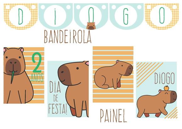 Kit Festa - Tema Capivara Especial 2