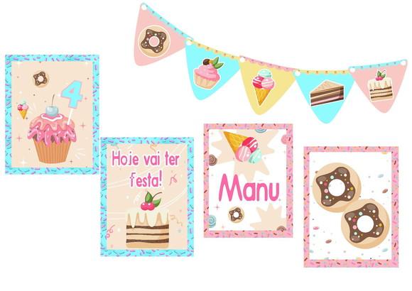 Kit Festa - Tema Confeitaria