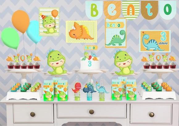 Kit Festa - Tema Dinossauro Baby