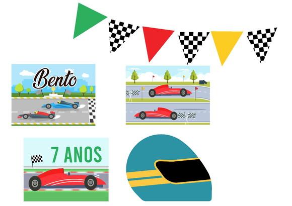 Kit Festa Carro de Corrida