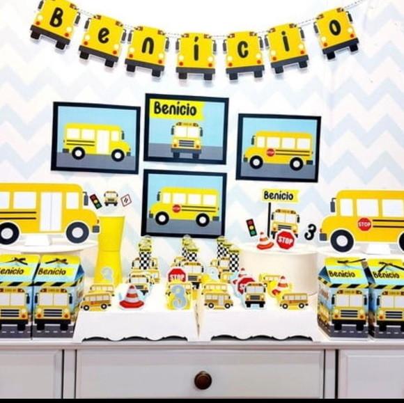 Kit Festa Onibus Amarelo Hanna Lima Passos