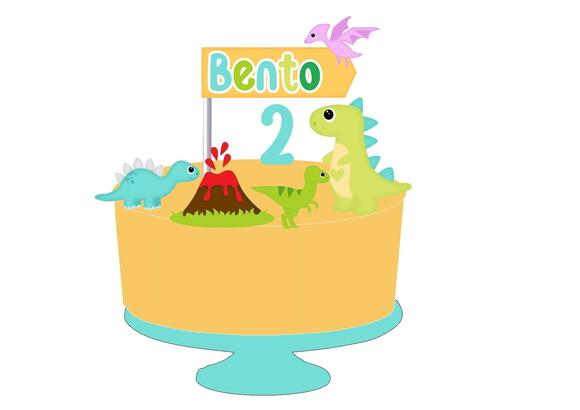 Kit Festa Só Um Bolinho - Tema Dinossauro Baby