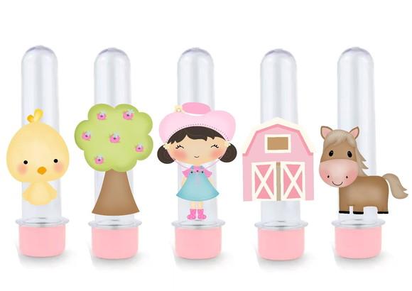 Kit Festa Só Um Bolinho - Tema Fazendinha Menina