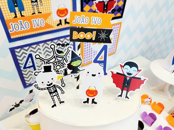 Kit Festa Só Um Bolinho - Tema Monstrinhos Halloween