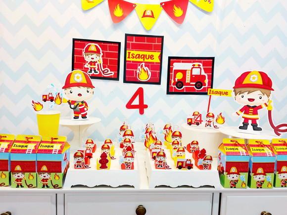 Kit So Um Bolinho - Tema Bombeiros