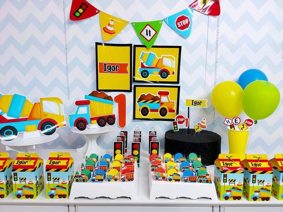 Kit So Um Bolinho - Tema Caminhões