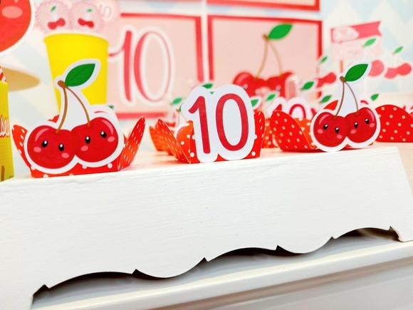 Kit So Um Bolinho 99 Itens - Tema Cereja